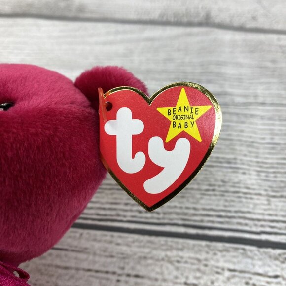 Beanie Babies TY Valentina & Casanova Valentine Day Love Heart Teddy Bears Toy * - Picture 8 of 15
